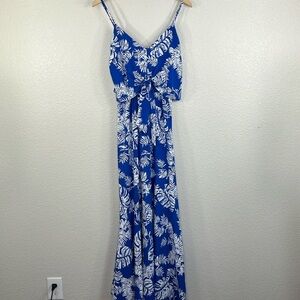 VICI Tyche Havana Ruffle Front tie Maxi Dress size Small